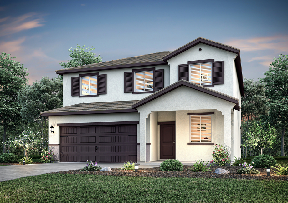 The Stallion is a beautiful two story home.