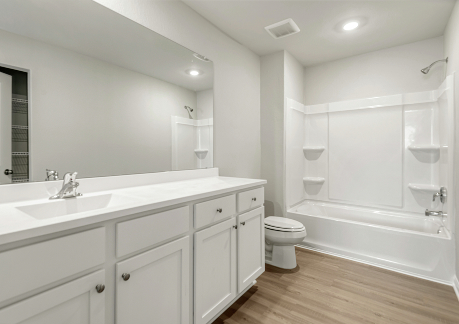 Secondary bathroom with great storage