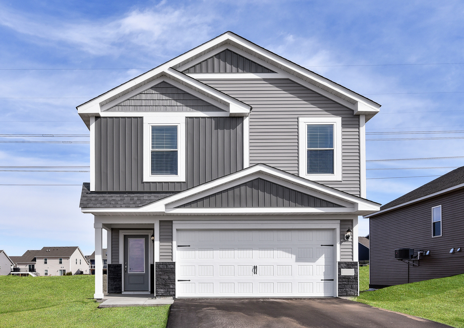 The Carver is a beautiful two story home.