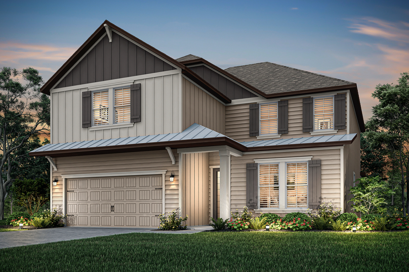 Winchester dusk exterior elevation.
