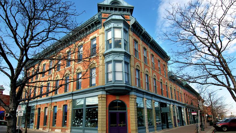 A building in downtown Fort Collins.