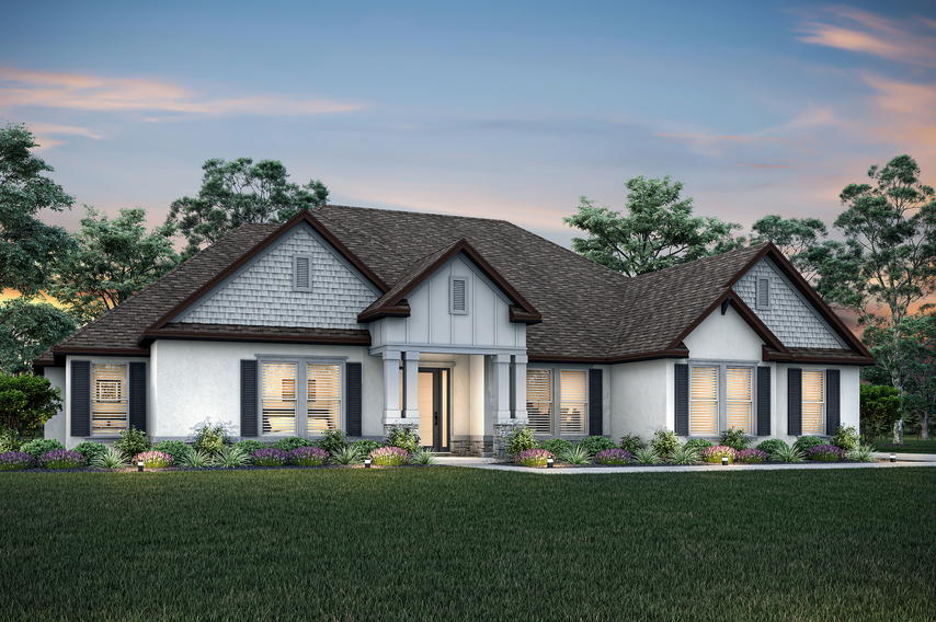 Dusk rendering of the Mantle elevation 2.