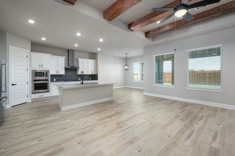 The open concept floor plan provides endless options for entertaining.
