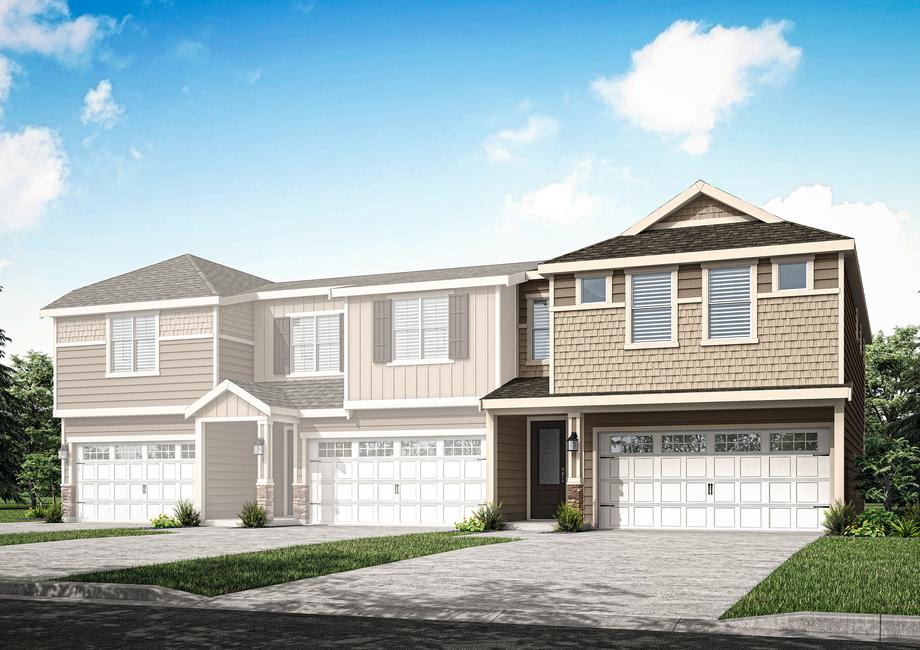The Palmer is a beautiful home with siding.