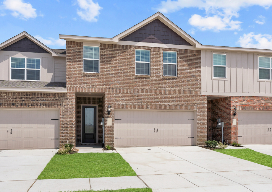 The Blazer is a beautiful floor plan with a brick exterior.