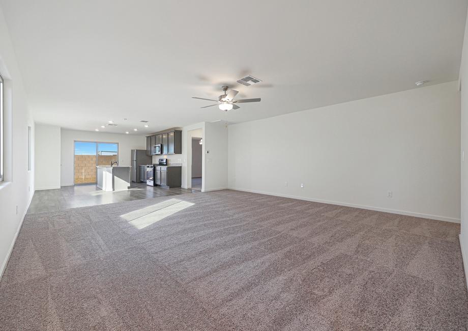 The open-concept layout of this home is perfect for entertaining family and friends!