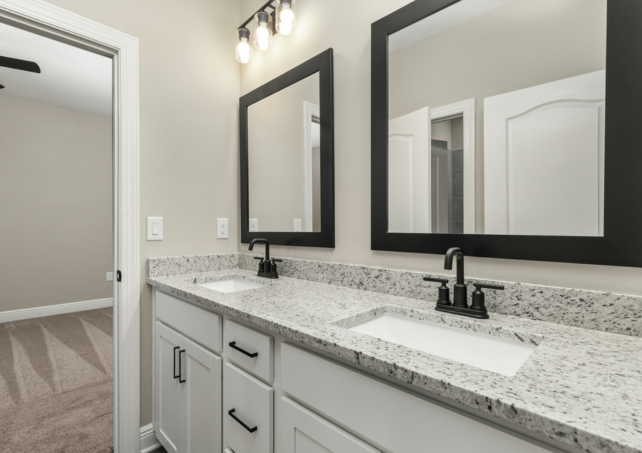 Jack and Jill bathroom upstairs 
