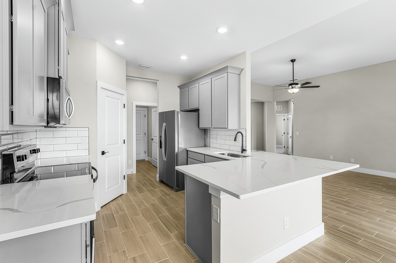 Fully loaded kitchen.