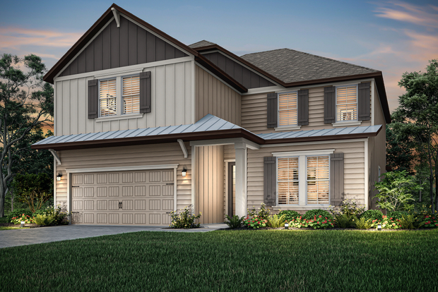 Winchester dusk exterior elevation.