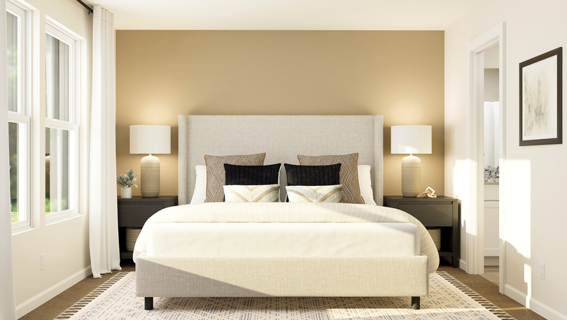 Rendering of the master bedroom
